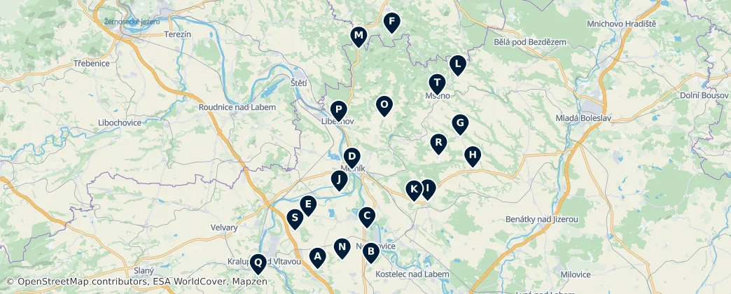Sacred Sites and Churches — Kaart