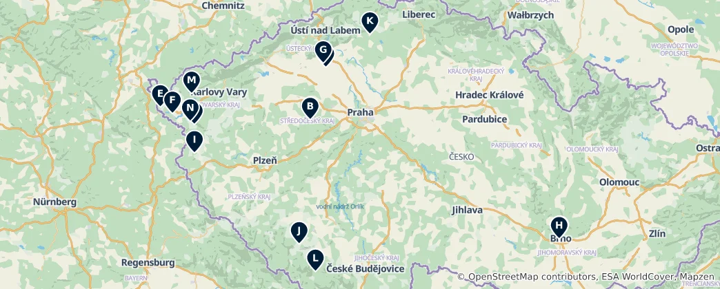 Térkép: Historic Castles & Ruins