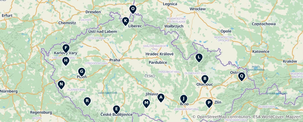 Map of Historic Churches & Synagogues