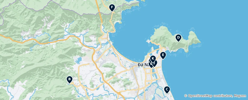 Da Nang Essentials 지도