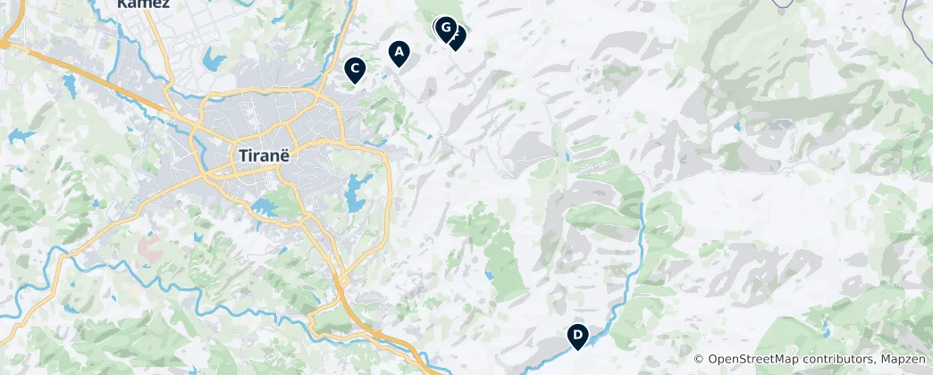 Mappa di Mount Dajti Essentials