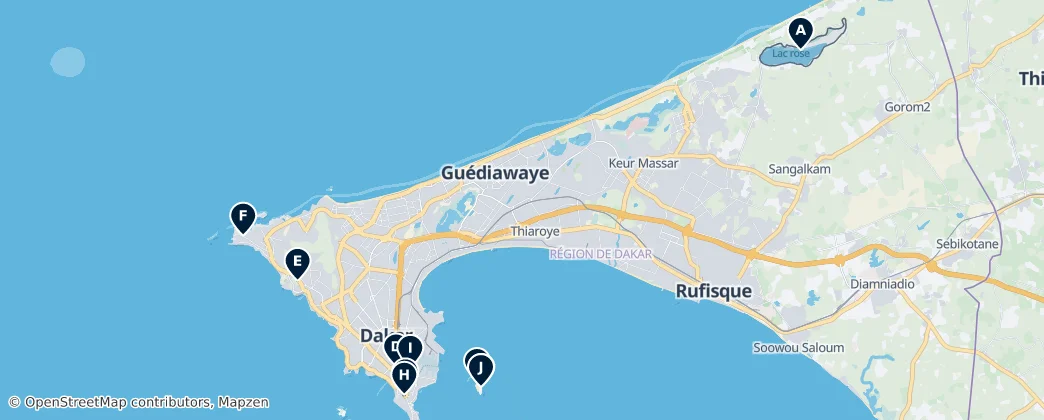 Dakar's Absolute Essentials — Map