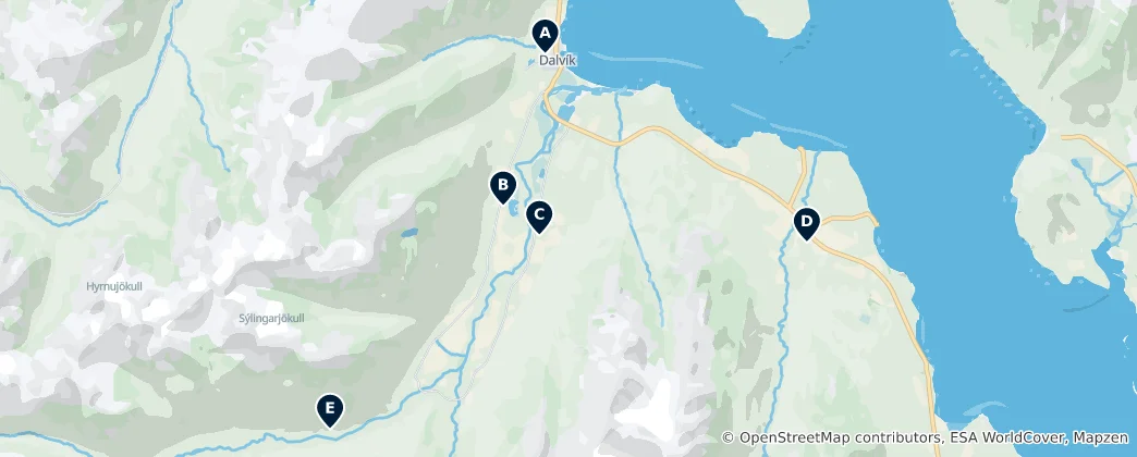 Mappa di Historic Churches