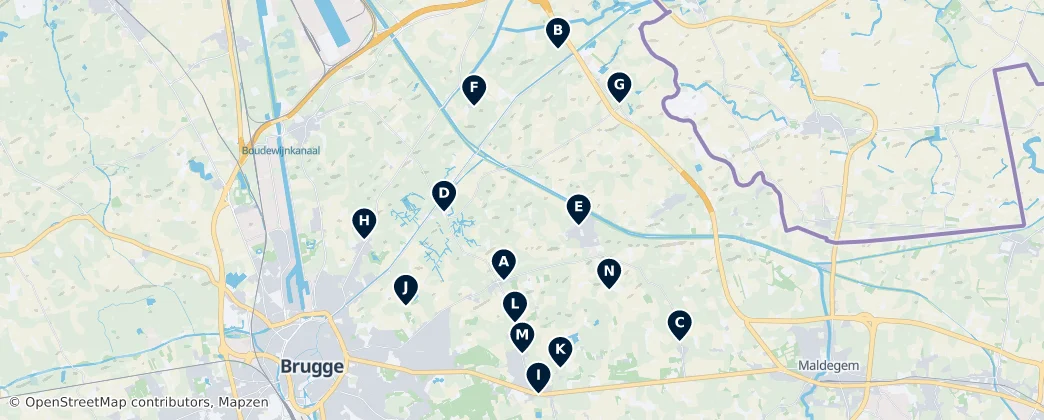 Historic Churches and Chapels — Mapa