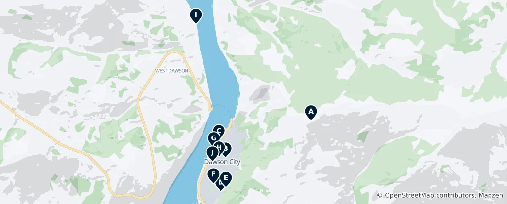 Mapa Dawson City Essentials
