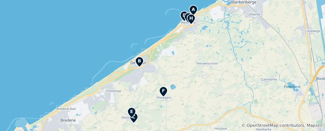 Map of Regional Heritage Gems