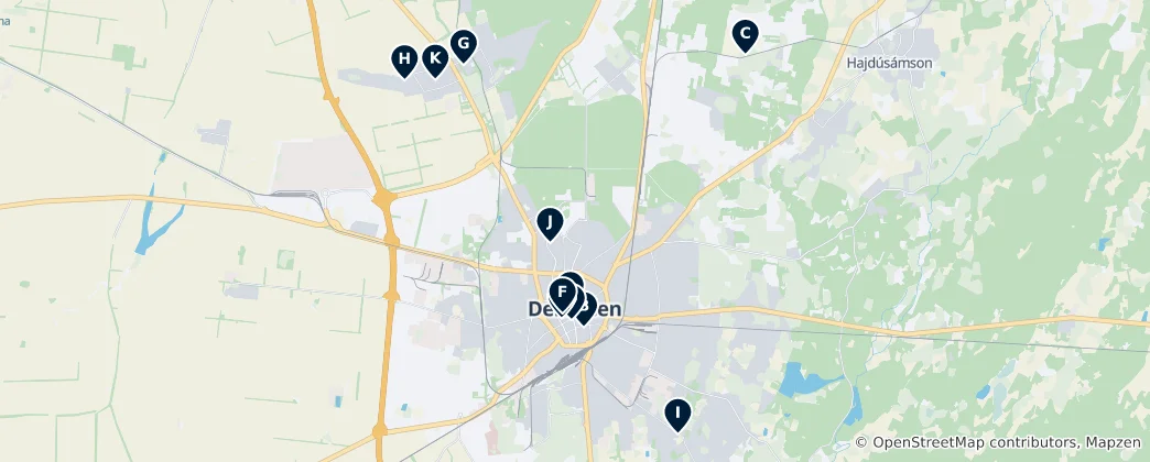 Térkép: Notable Religious Sites