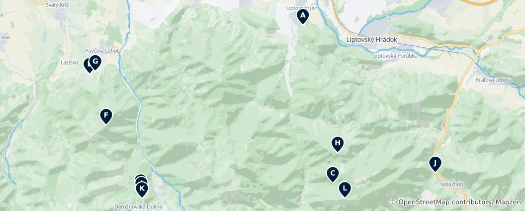 Mappa di Viewpoints & Memorials