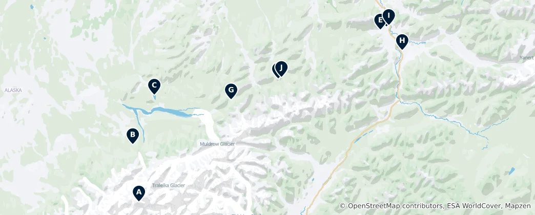 Map of Denali National Park Essentials