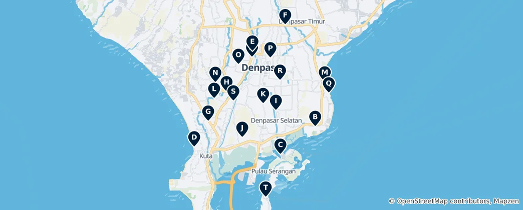 Mapa Temples and Religious Sites