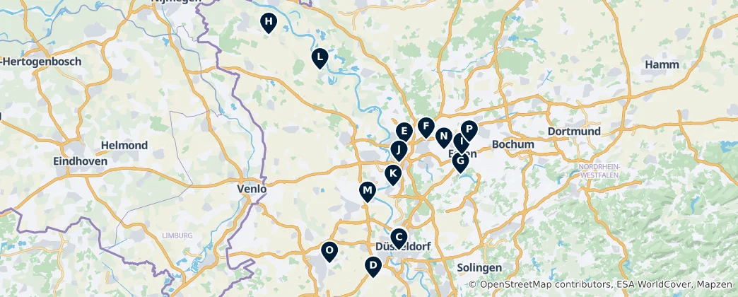 Karte von Düsseldorf Unverzichtbares