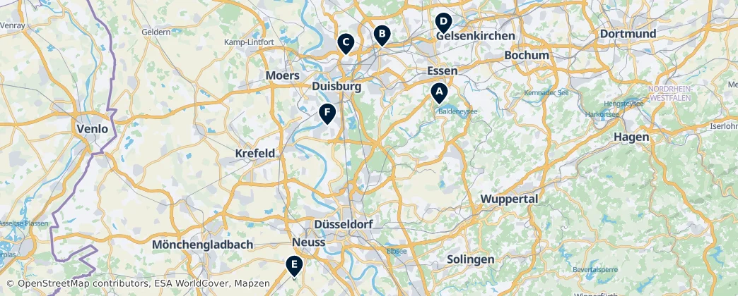 Hidden Gems of the Ruhr — Mappa