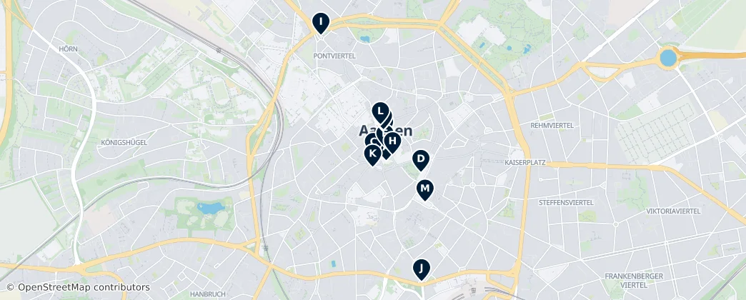 Mapa Aachen Essentials