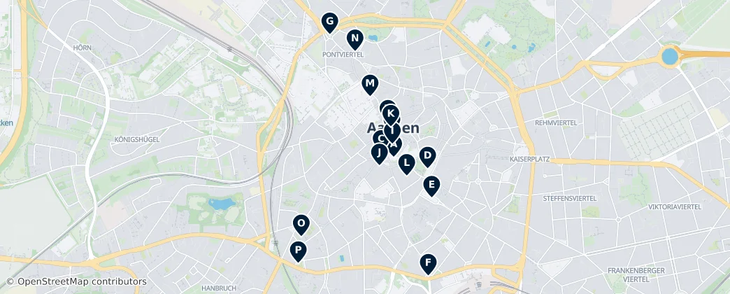 Mapa Architectural Heritage of Aachen