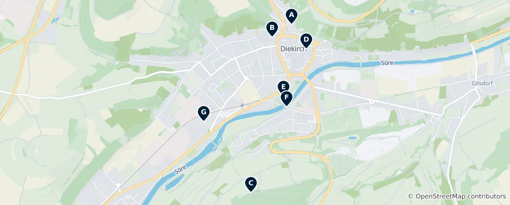 Map of Diekirch Essentials