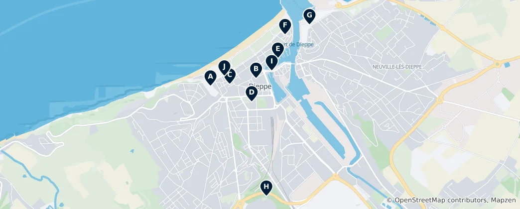 Térkép: Dieppe Essentials