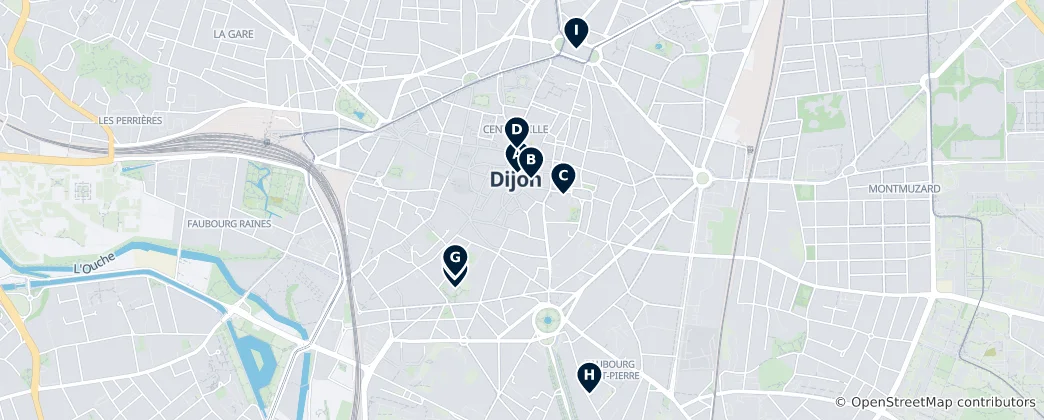 Map of Art & Museums in Dijon