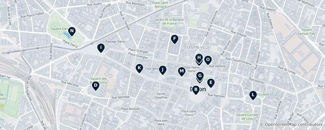 Map of Dijon Essentials