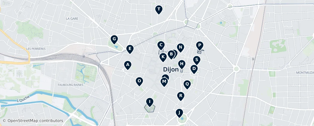 Historic Landmarks of Dijon — Térkép