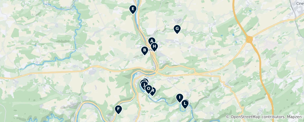 Map of Cliffs, Caves & Views