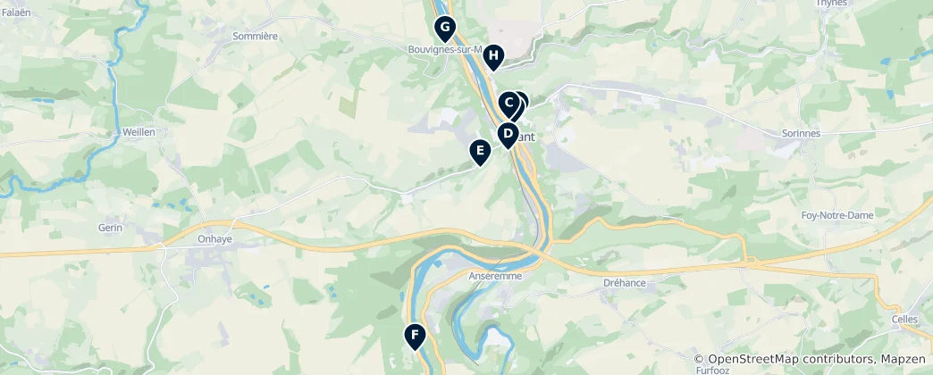 Map of Dinant Essentials