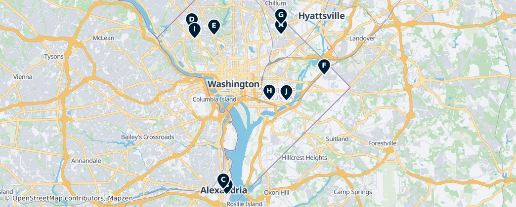 Mapa de Historic Religious Sites