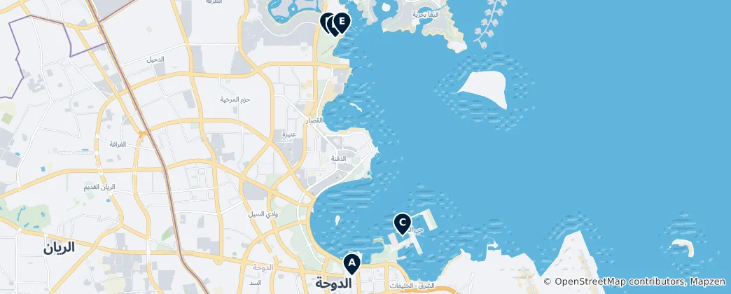 Map of Doha's Hidden Treasures