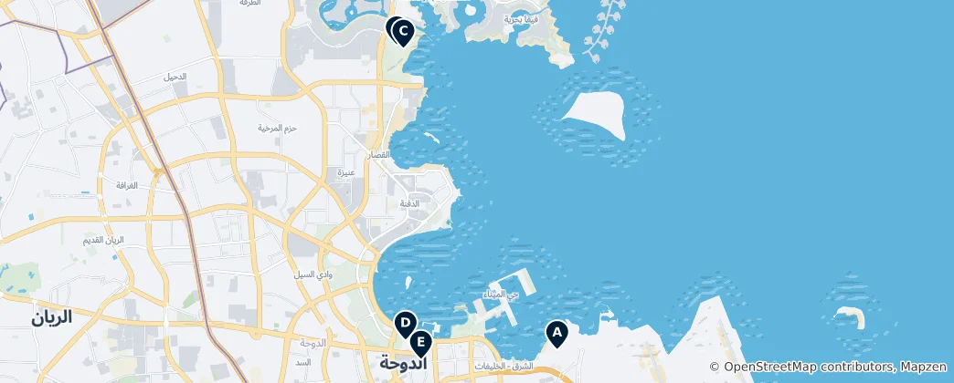Map of Editor's Choice
