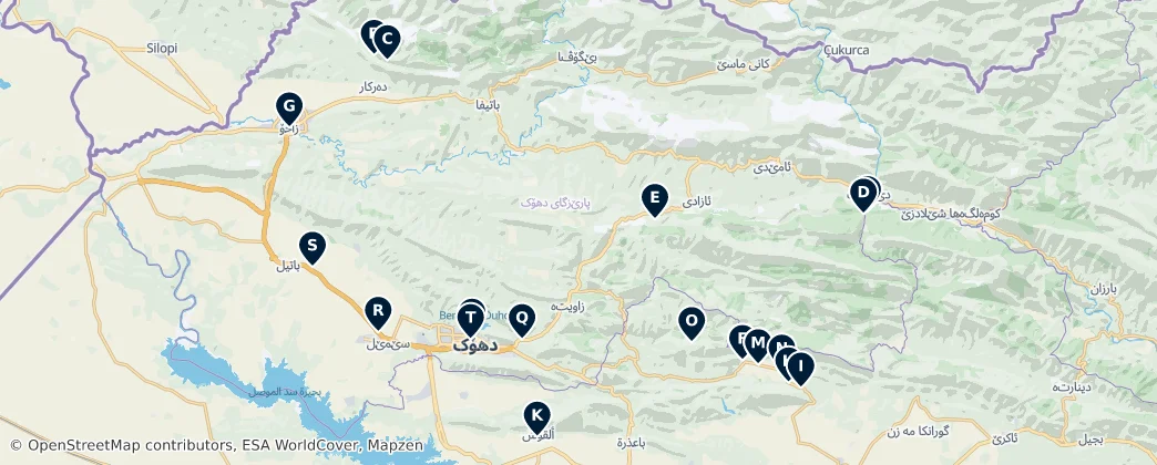 Duhok Governorate Essentials — Map