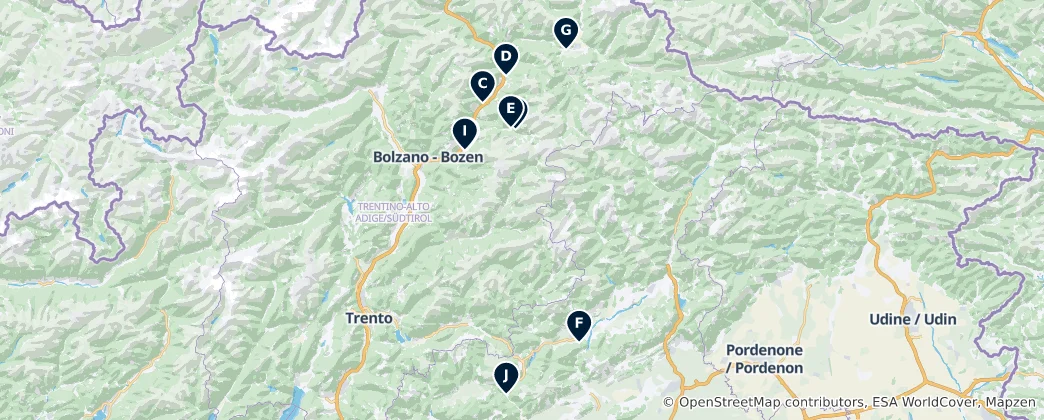 Mapa Historic Churches & Monasteries