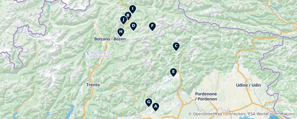 Mapa Museums & Cultural Centres