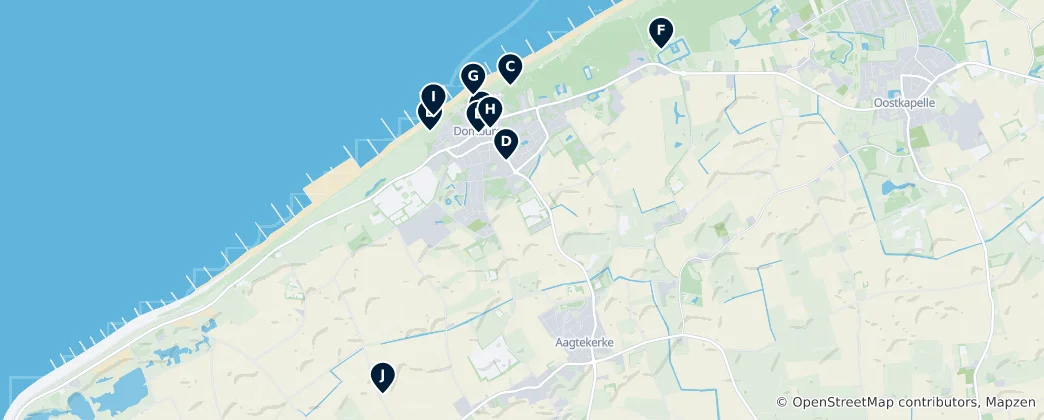 Mapa Domburg Essentials