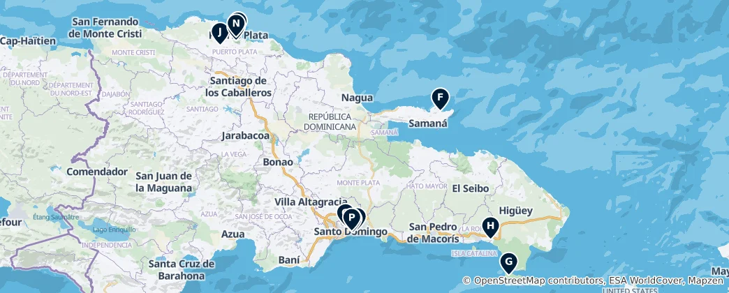 Map of Dominican Republic's Absolute Essentials