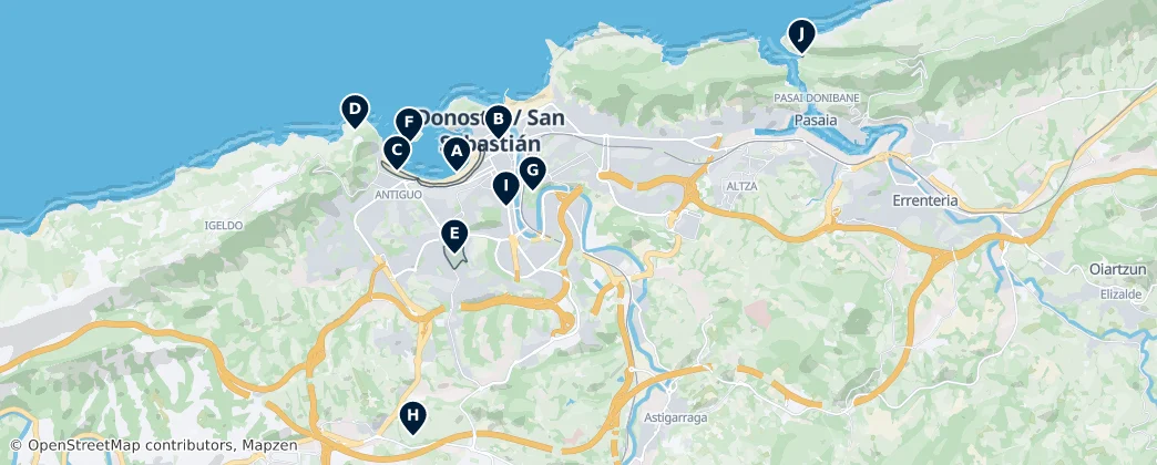 Coastal Highlights & Parks — 地图
