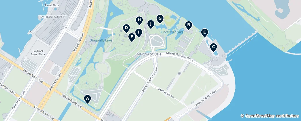 Mapa Marina South Essentials