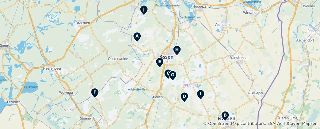 Carte de Drenthe Essentials