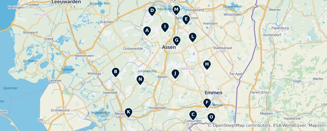 Carte de Heritage of Drenthe