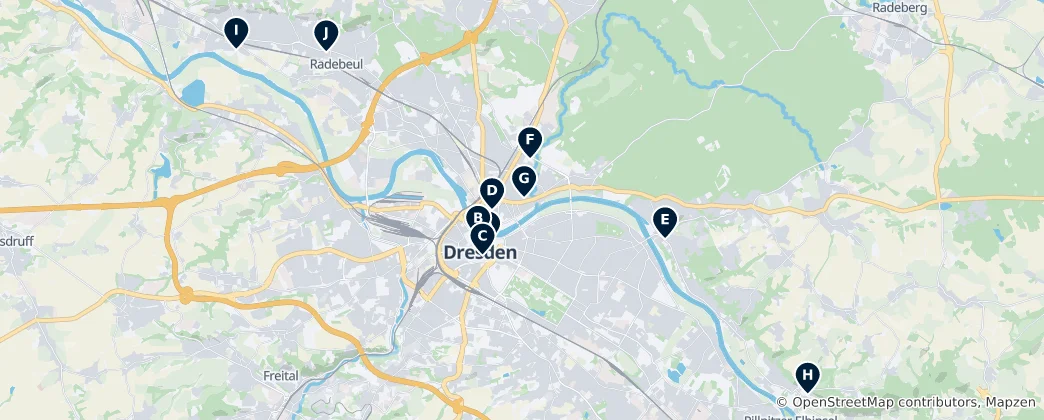 Map of Dresden’s Historic Churches