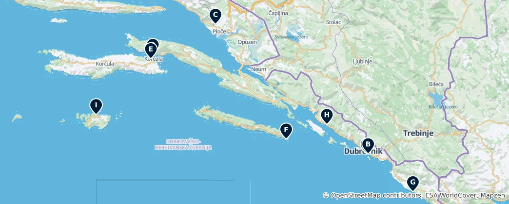 Mappa di Beaches & Outdoor Adventures