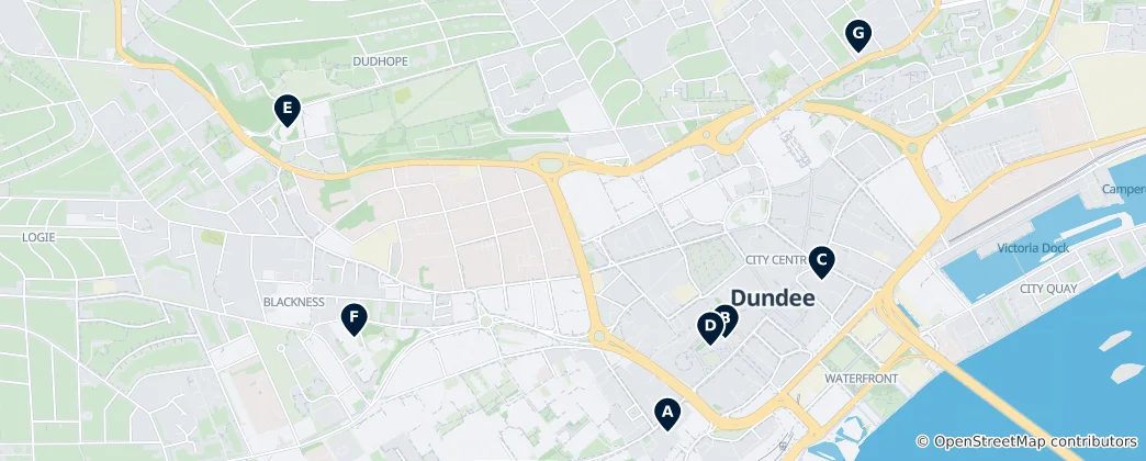 Mapa Historic Churches & Religious Sites
