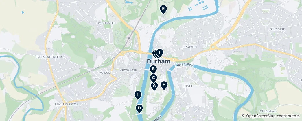 Map of Durham Essentials