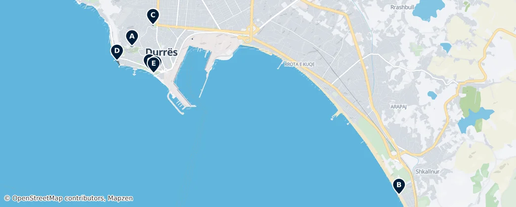 Durrës — Map