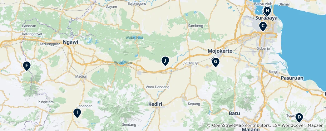 Map of Sacred Sites of Significance