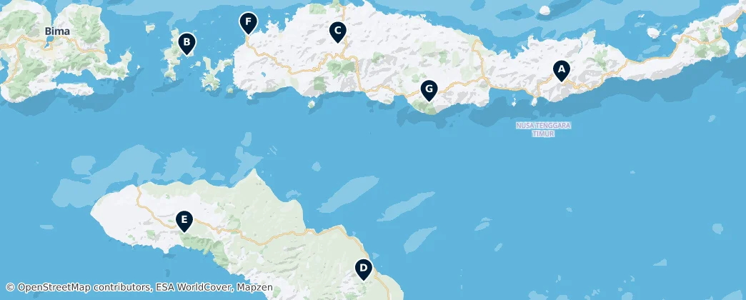 Mappa di Indonesia's Hidden Gems