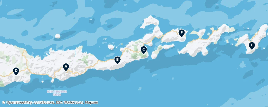 Térkép: Volcanic Wonders of Indonesia