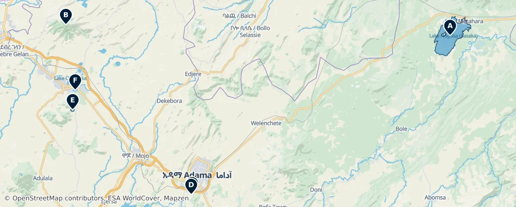 Scenic Lakes & Viewpoints – Mapa