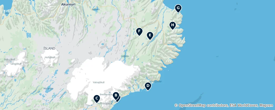 Mappa di Eastern Region's Absolute Essentials