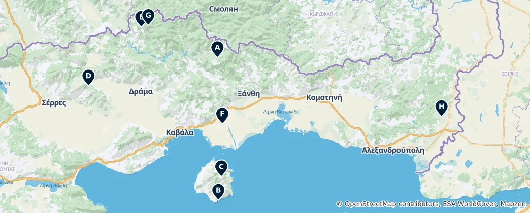 Mappa di Nature's Hidden Gems