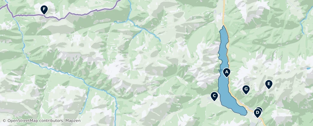 Eben am Achensee's Absolute Essentials — Map