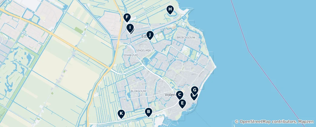 Mappa di Da Non Perdere a Edam-Volendam
